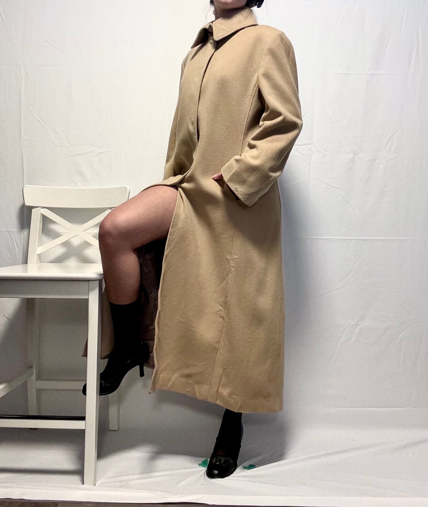 Wool & Angora Trench Coat