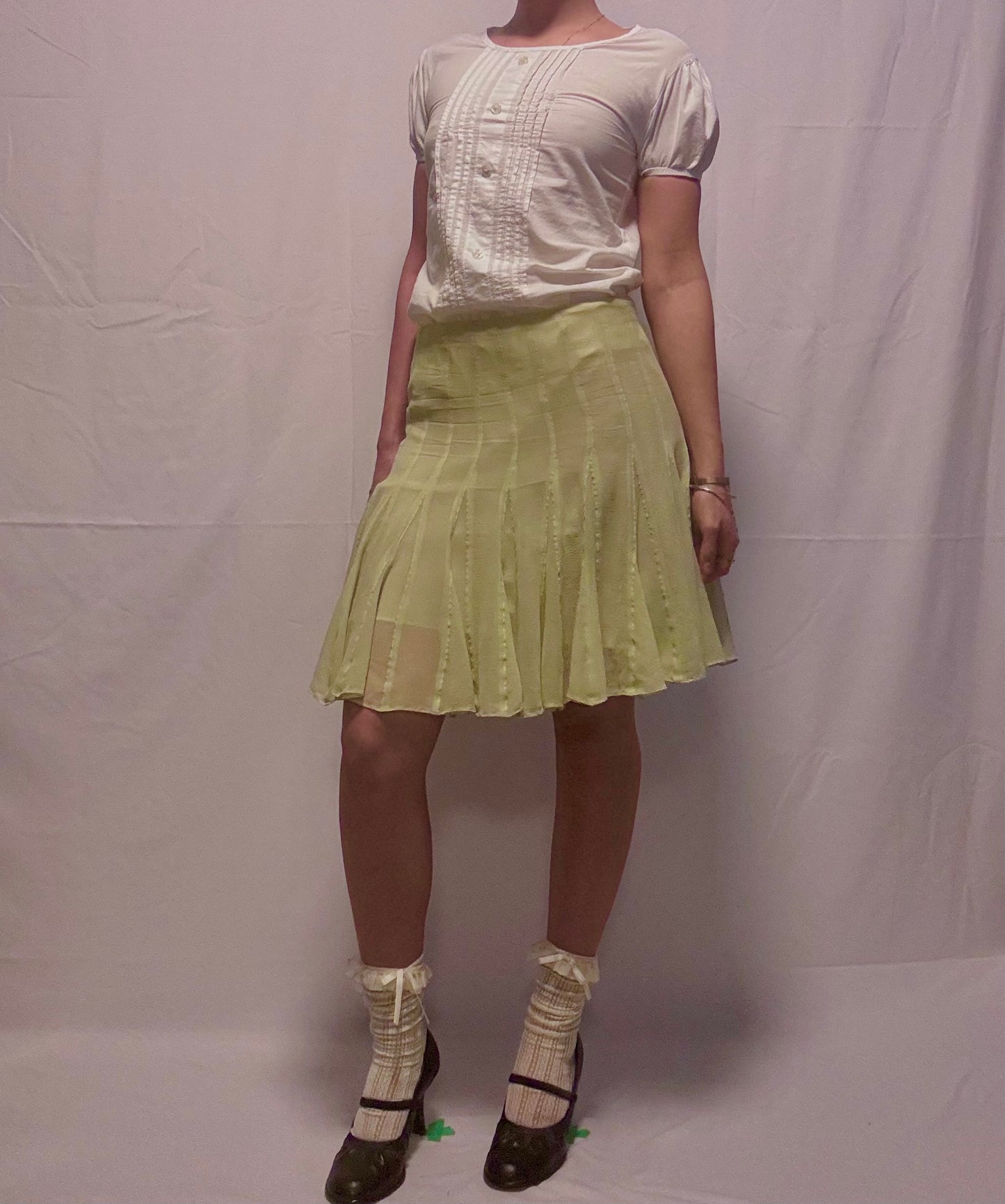 Pure Silk Midi Skirt